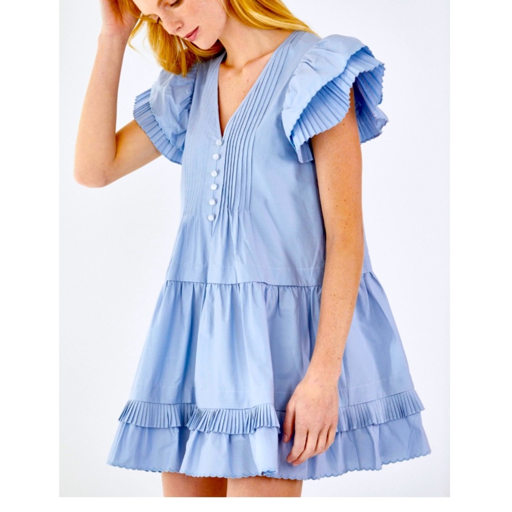 NWOT 🪻🌷 Hunter Bell Virginia Dress in Periwinkle 🌷🪻 Size large